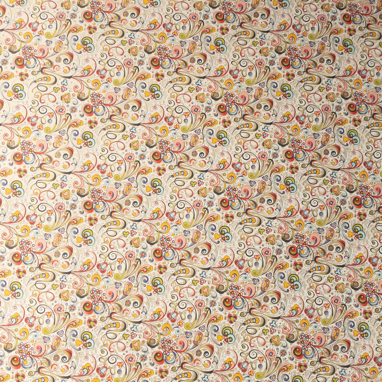 Decorative Italian paper - Florentine Nuevo Florals, Flat sheet 20in X 28in, 85gsm