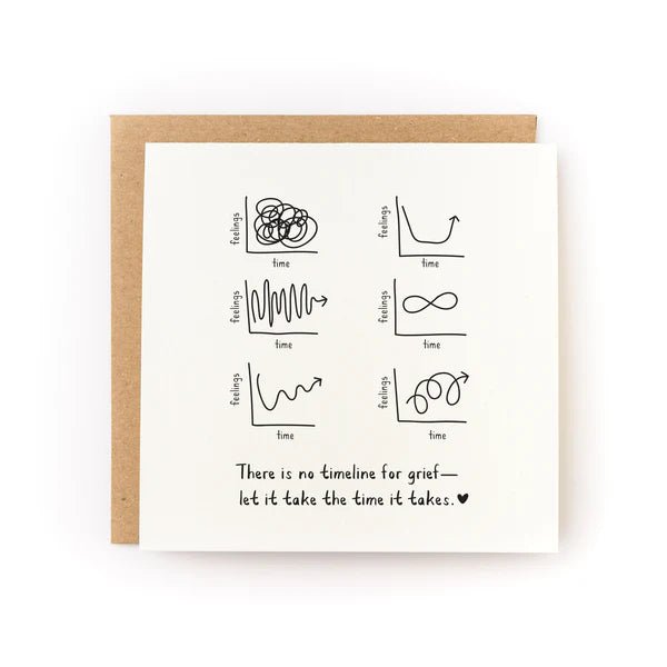 Grief Graphs Letterpress Card - Wax - Paper - RibbonGreeting Cards