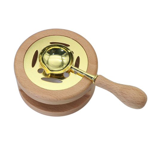 Sealing Wax Warmer Set- Warmer, Spoon, one Tealight Candle