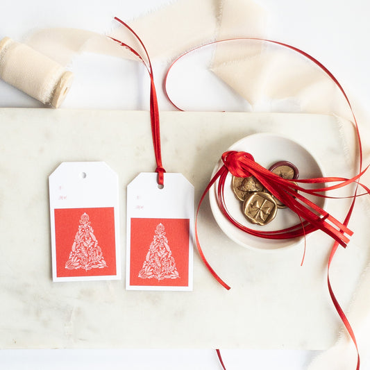 Merry Christmas Tree Gift Tags- Set of 8