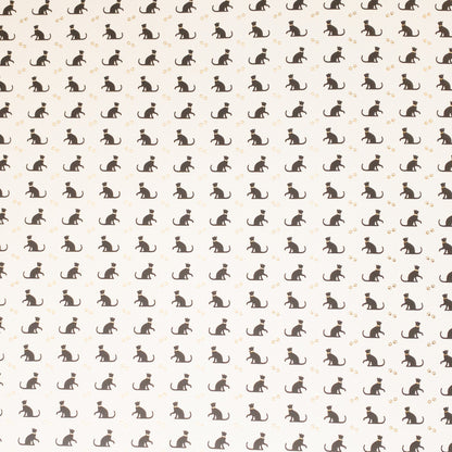 Black Cats, letterpress print decorative paper - Wax - Paper - RibbonWrapping Paper