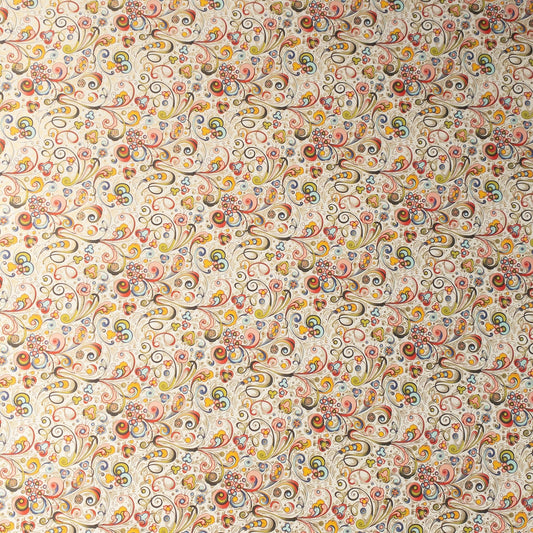 Decorative Italian paper - Florentine Nuevo Florals, Flat sheet 20in X 28in, 85gsm - Wax - Paper - RibbonWrapping Paper