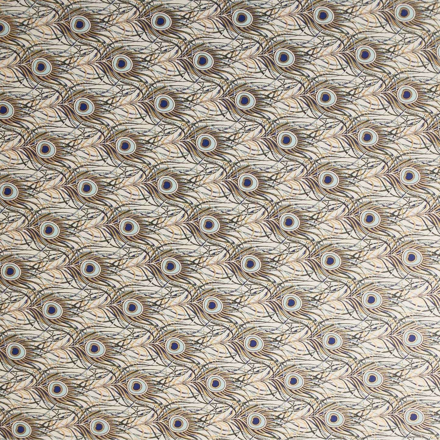 Decorative Italian Paper - Peacock Feathers Gold Foil Accents - Wax - Paper - RibbonWrapping Paper