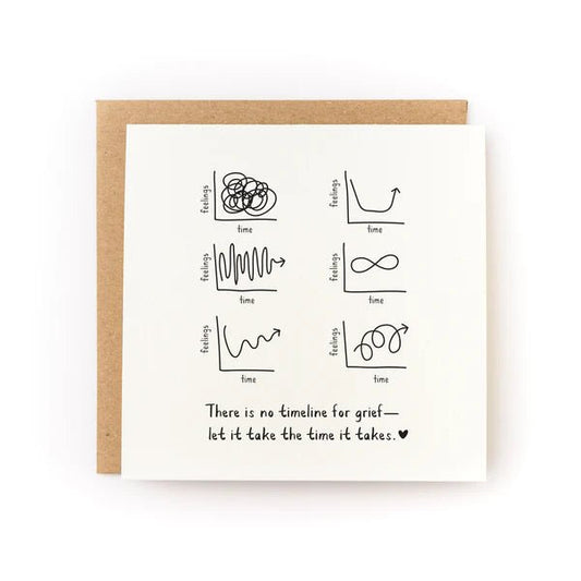 Grief Graphs Letterpress Card - Wax - Paper - RibbonGreeting Cards