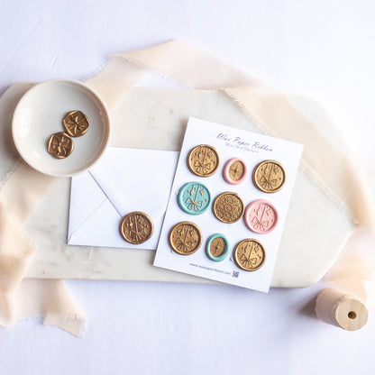 Merry and Bright - Christmas Card Set  with Wax Seals