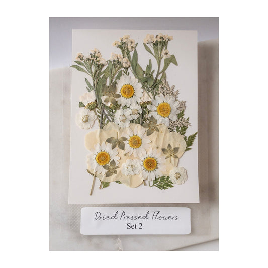 Pressed Dried Flowers for Wax Seals — 11 Color Sets - Wax-Paper-RibbonWax Seal Kit