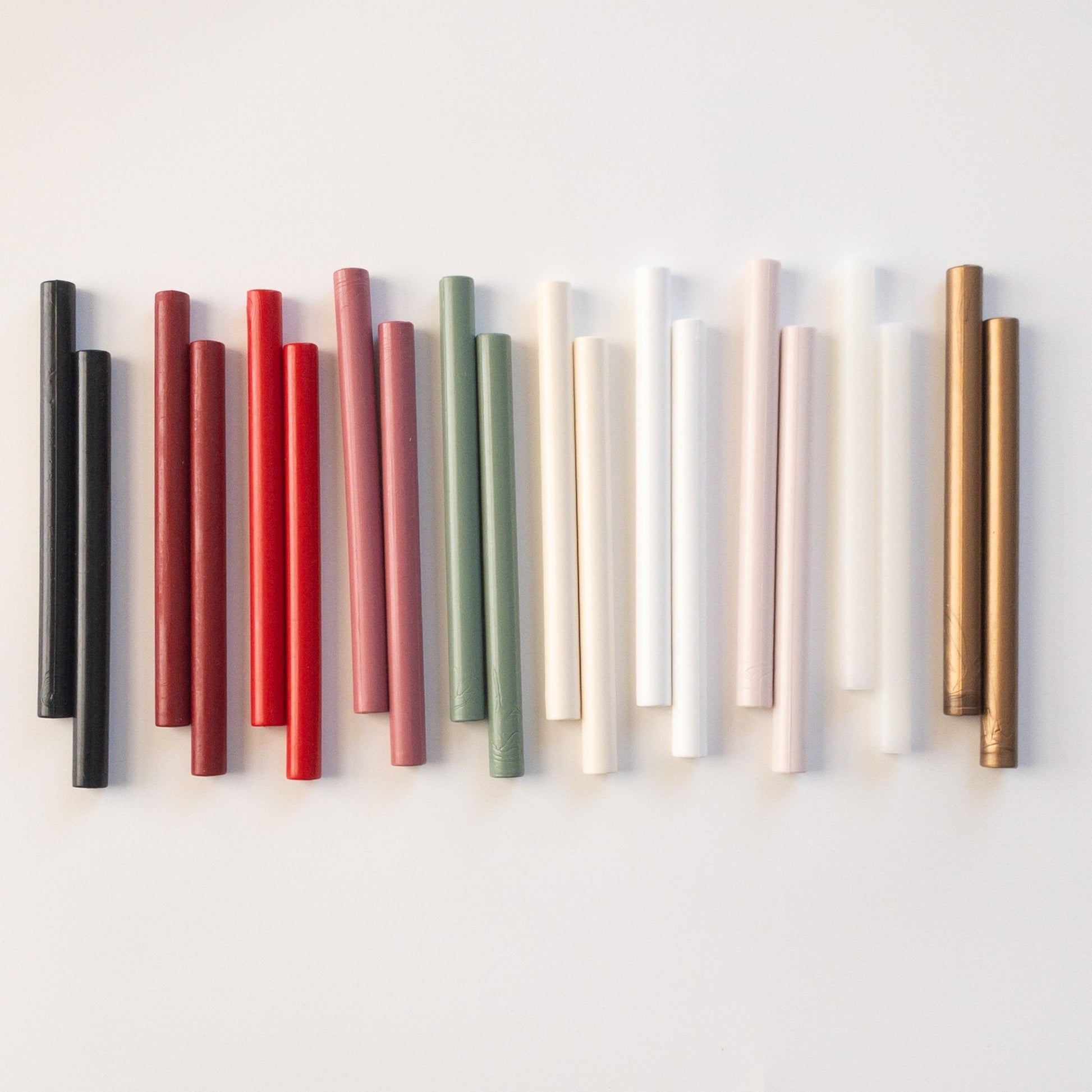 Sealing Wax Sticks for Glue Gun — Set of 5, Single Color - Wax - Paper - RibbonWax Seal