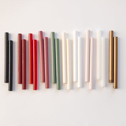 Sealing Wax Sticks for Glue Gun — Set of 5, Single Color - Wax - Paper - RibbonWax Seal