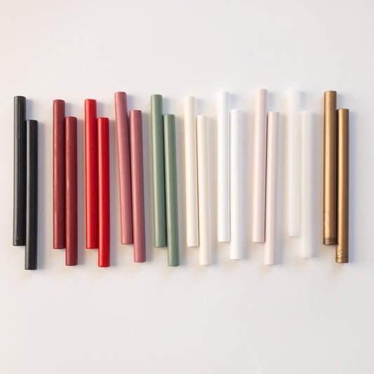 Sealing Wax Sticks for Glue Gun — Set of 5, Single Color - Wax - Paper - RibbonWax Seal