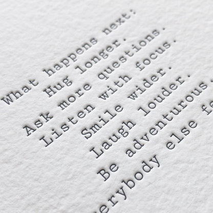 What Happens Next - Keepsake - Wax - Paper - Ribbon