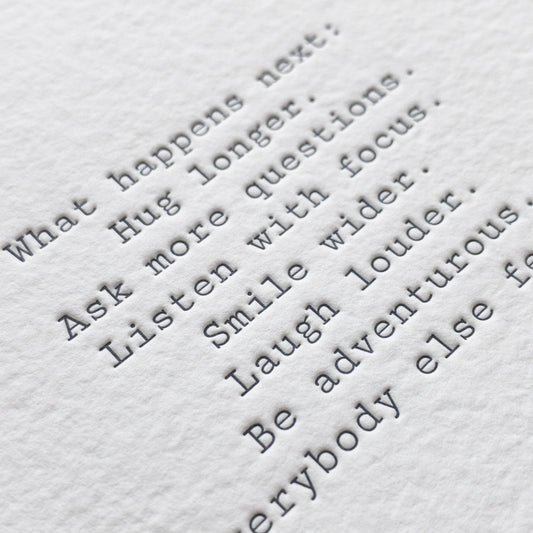 What Happens Next - Keepsake - Wax - Paper - Ribbon