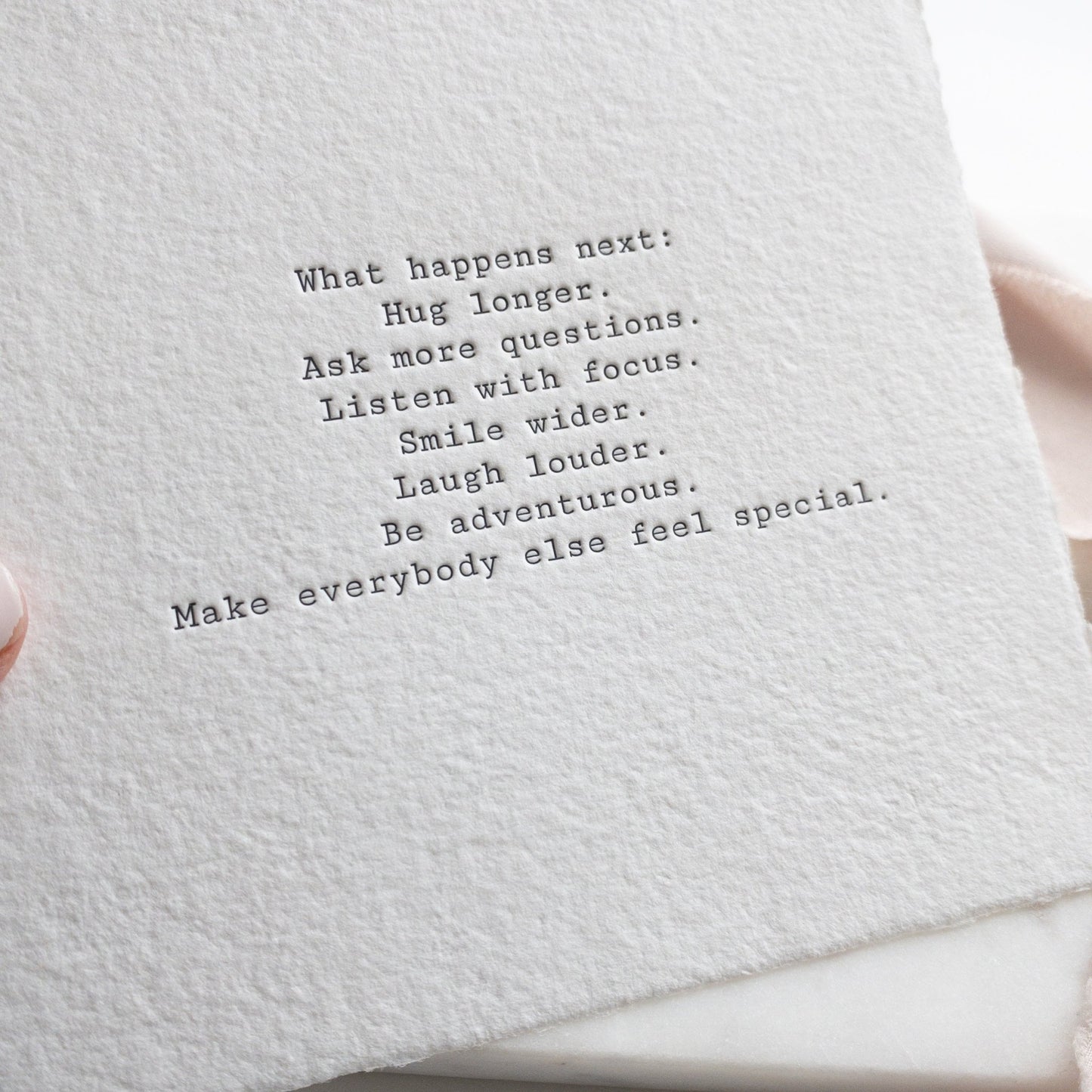 What Happens Next - Keepsake - Wax - Paper - Ribbon