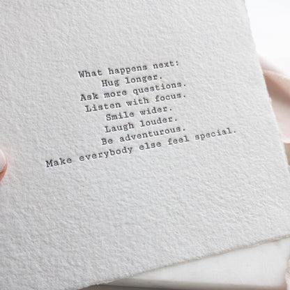 What Happens Next - Keepsake - Wax - Paper - Ribbon