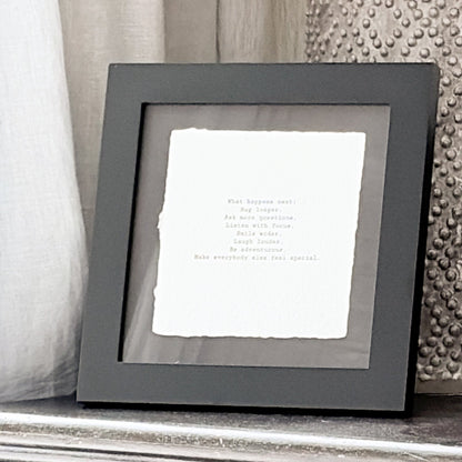 What Happens Next - Keepsake - Wax-Paper-RibbonKeepsake